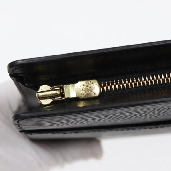 LOUIS VUITTON Epi Pochette Homme Clutch Bag Black Noir - Picture 6 of 16